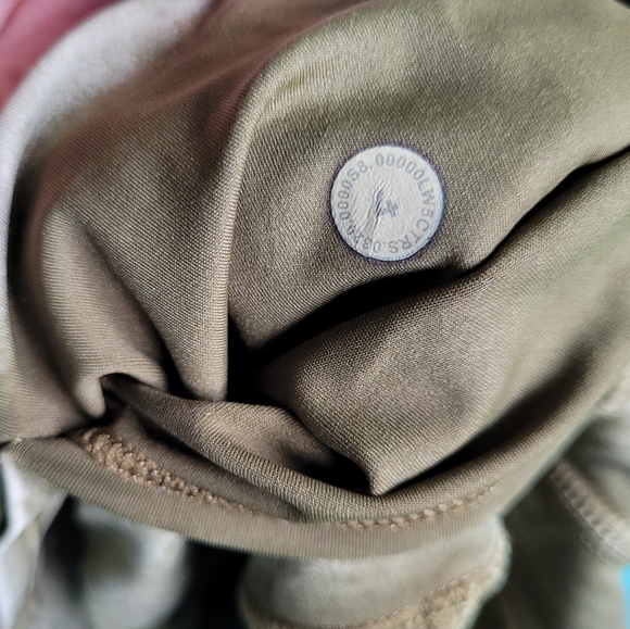 Lululemon Fast and Free Nulux High Rise Leggings Ice Dye Hazel Olive Green   4 - Picture 14 of 14